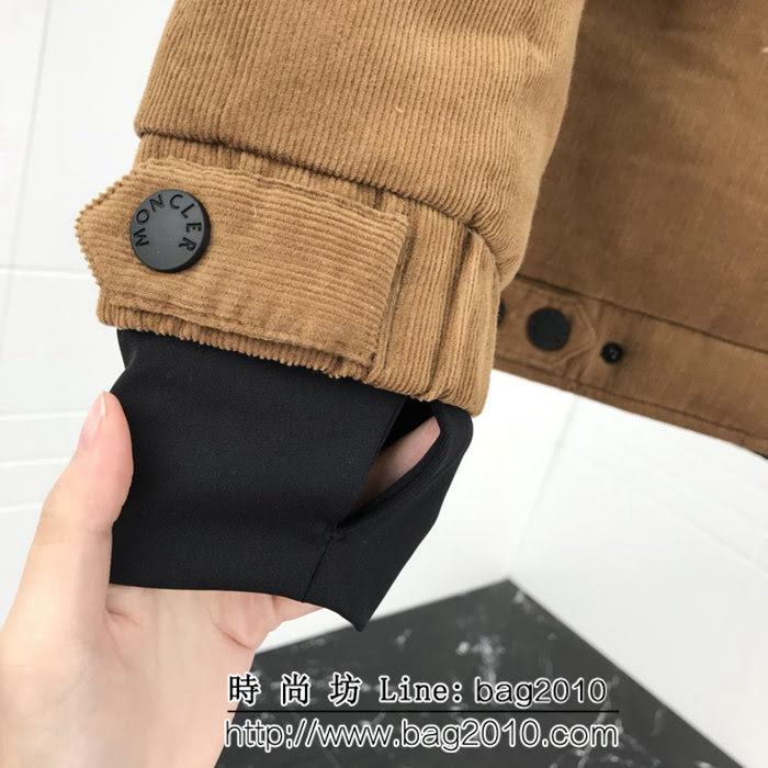 MONCLER蒙口 羽皇2018SS復古燈芯絨 防風保暖 男款羽絨服 ydi2189
